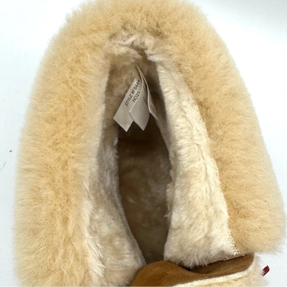 J.Crew Nordic Shearling Hiking Boots with Red laces Women’s Size 11